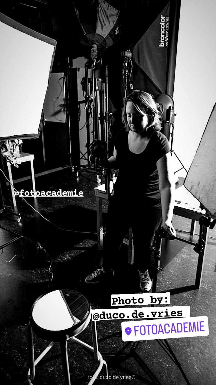 In een studio